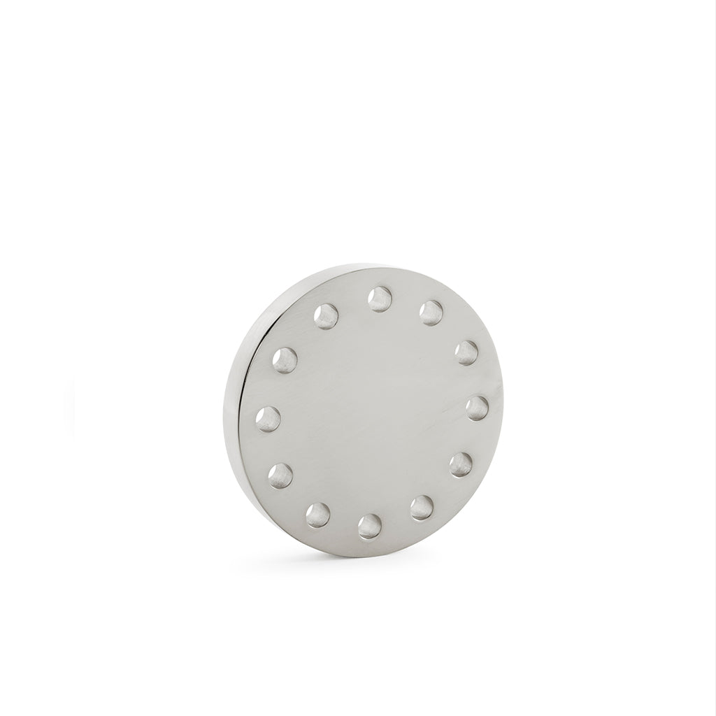 Refined Stardust Collection Door Knob in Nickel
