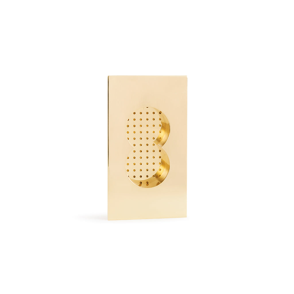 Elegant Stardust Collection Flush Pull in Brass