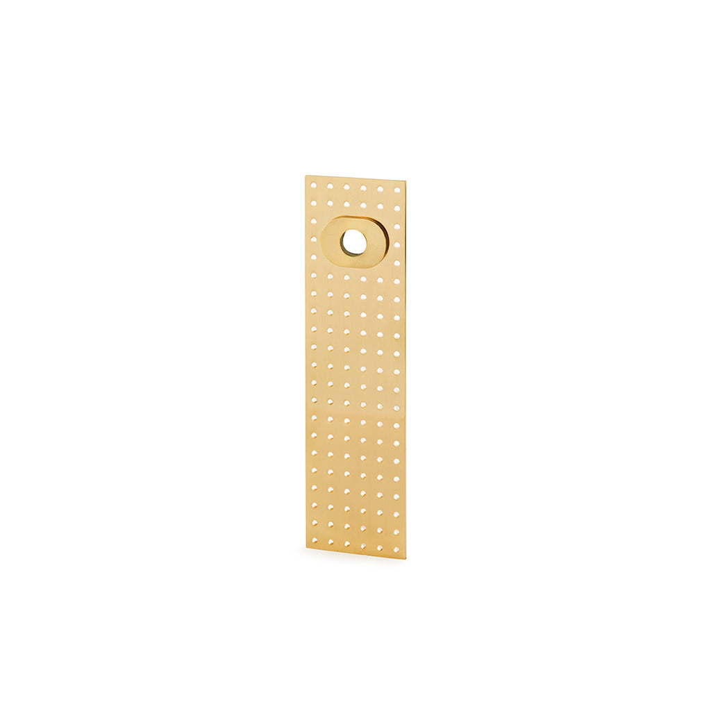 Stardust Perforated Rectangular Backplate | Door Handles | Casson Hardware