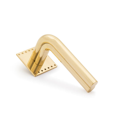 Elegant Stardust Collection Lever Handle in Brass
