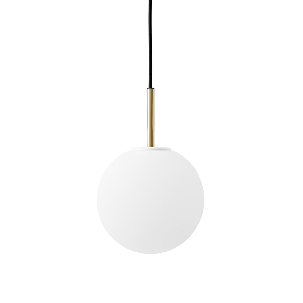 An Audo TR Pendant Light hanging from a black cord.