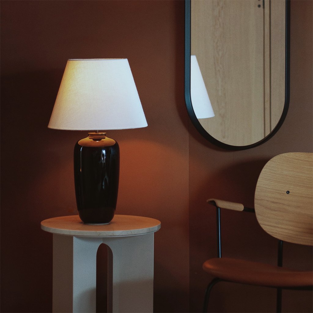 menu torso lamp in black