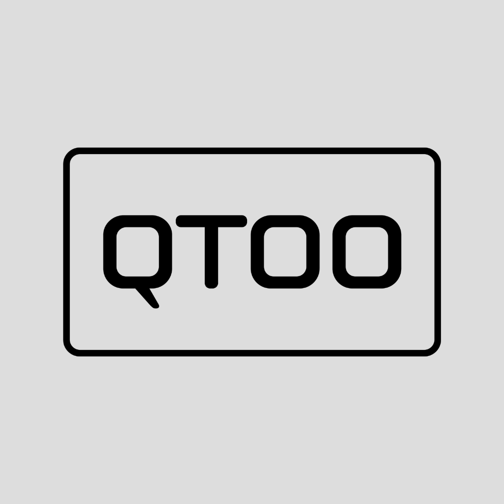 qtoo Logo on a grey background