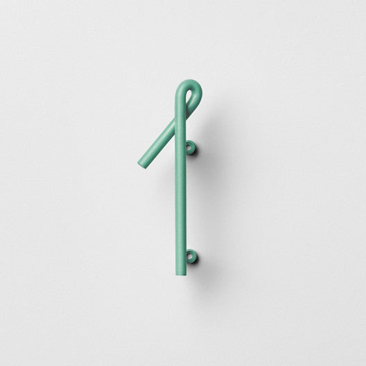Mint green house number. Make a statement