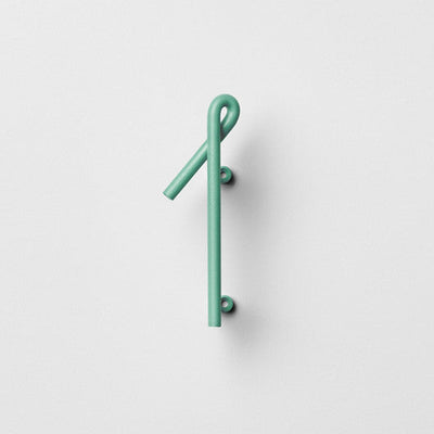 Mint green house number. Make a statement
