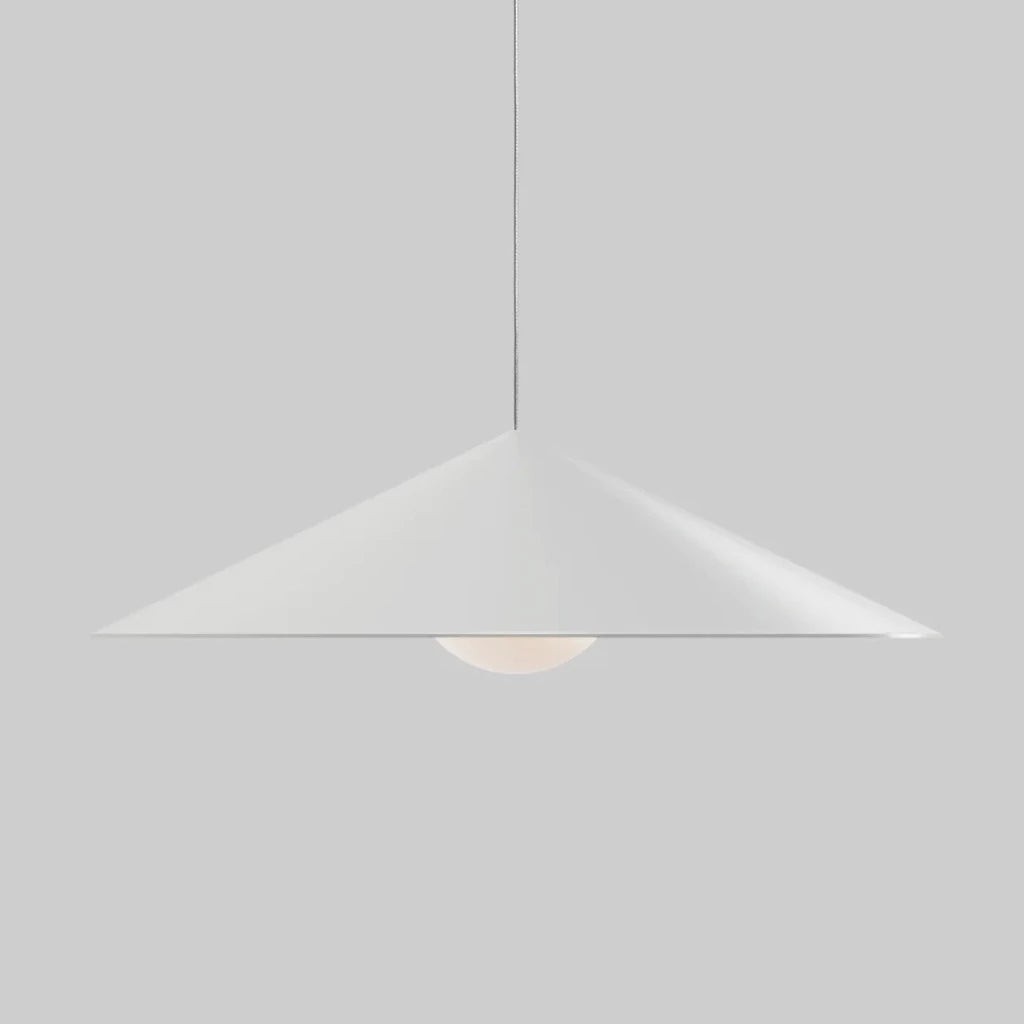 An Anony Wisp 120 Pendant Light hanging from a ceiling fixture.