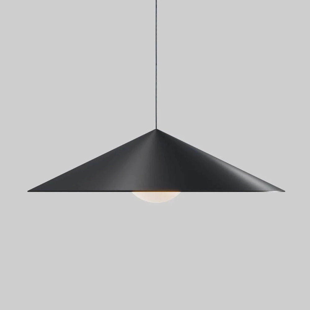 An Anony Wisp 120 Pendant Light hanging from a ceiling.