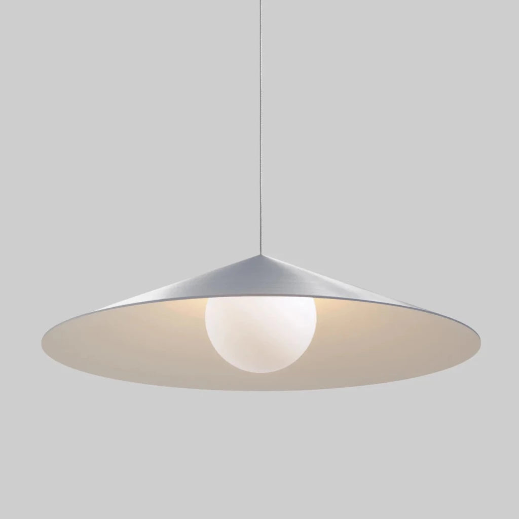 An Anony Wisp 120 Pendant Light hanging from a ceiling fixture.