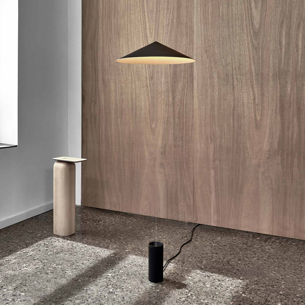 Wisp Suspension Light installed in a minimalist space