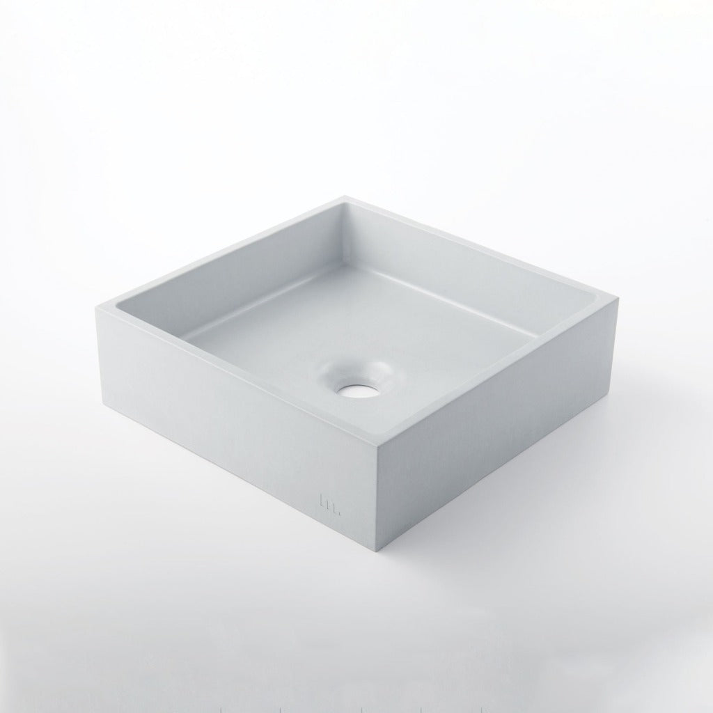 A mudd. concrete Yarra Basin SM sink on a white background.