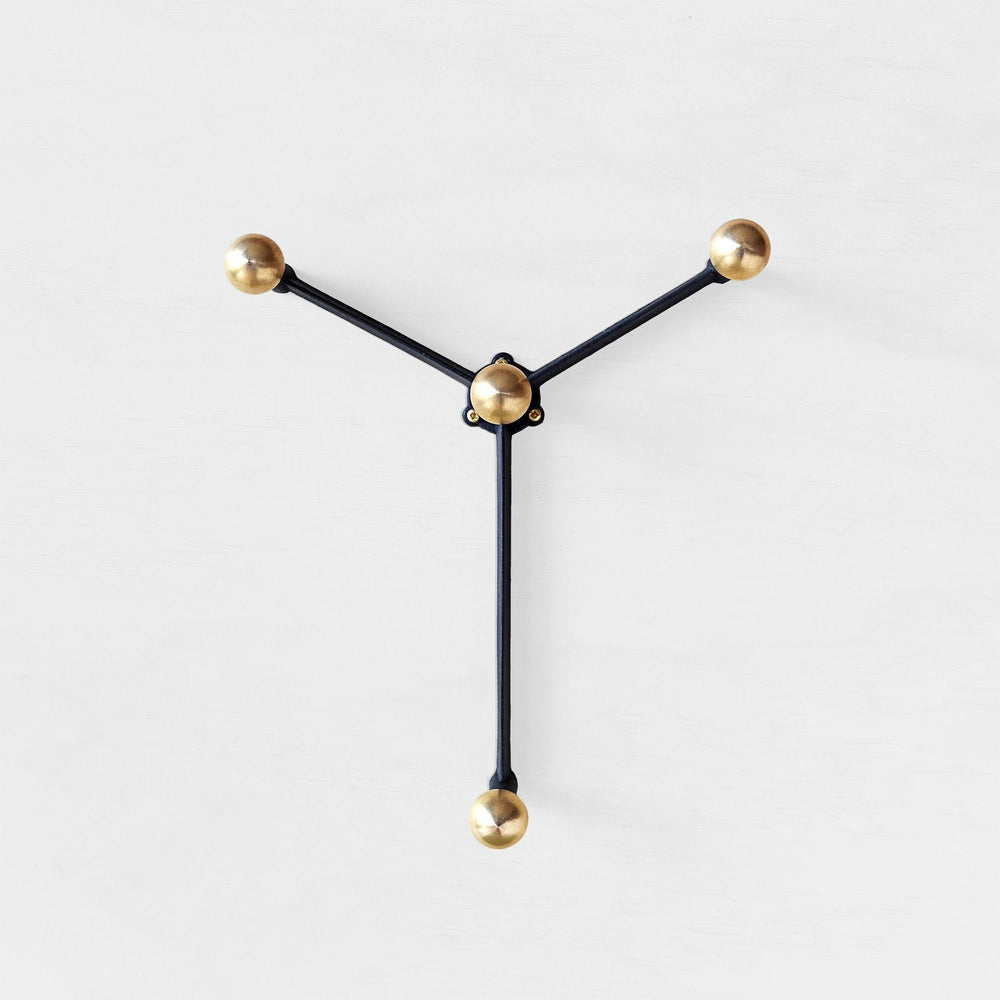 Modular brass wall hook