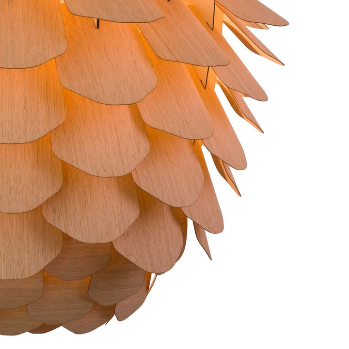 Wooden pendant light by German studio Schneid