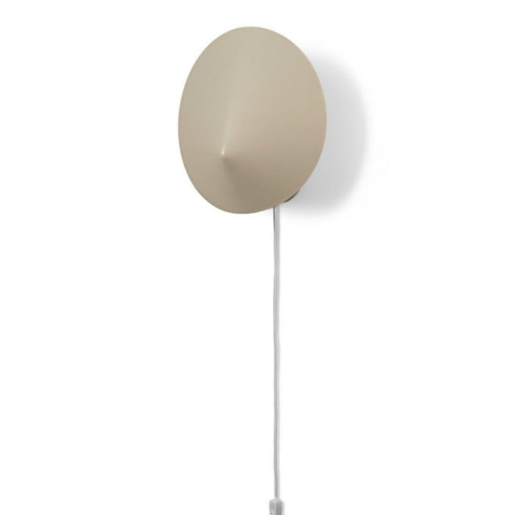 arum wall sconce in cashmere hanging on wall