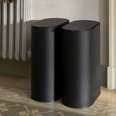 2 enkel bins in black lined up beside eachother