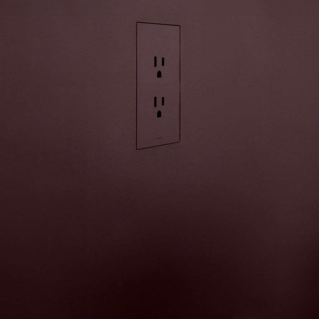 Trufig Drywall Outlet installed on painted wall