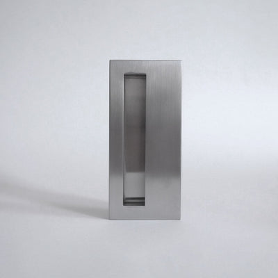 Charlie Flush Pull 333 Sliding Door and Cabinet in Satin Stainless Steel
